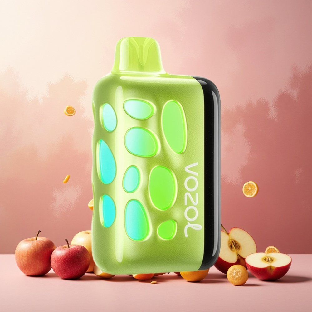 VOZOL RAVE 40000 Norge Engros Vape til engangsbruk Dobbel Eple med 270° Vibrant Glow Design, Beat-Synced Party Mode og 1000mAh Batteri