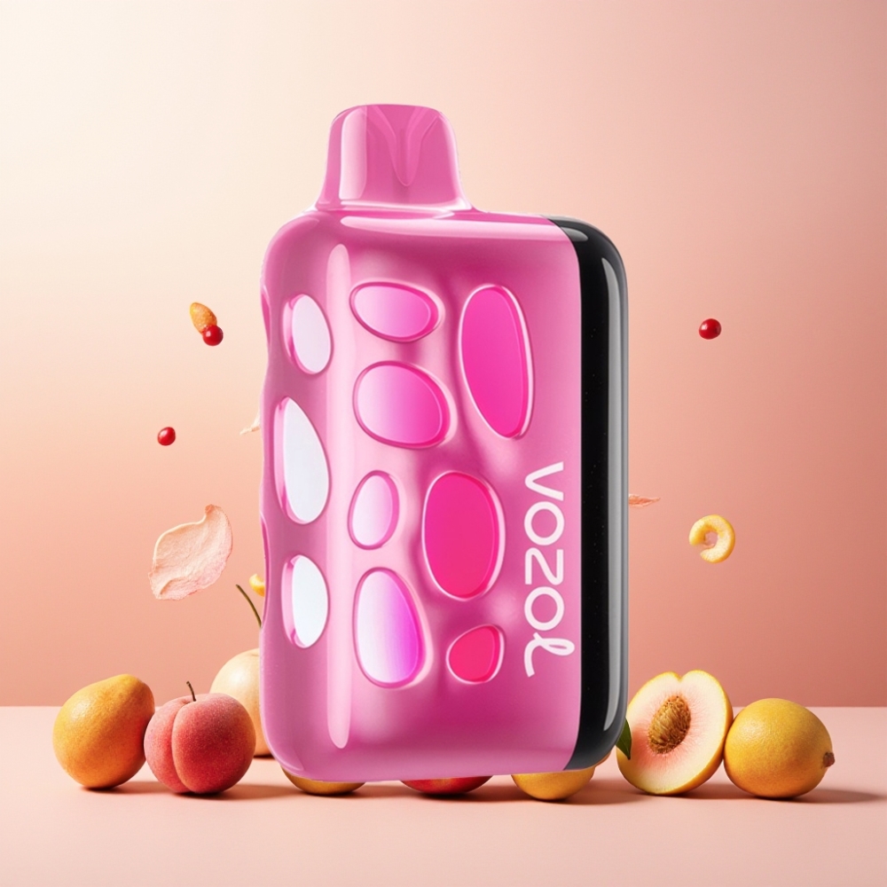 VOZOL RAVE 40000 Norge Engros Vape til engangsbruk Jordbær Fersken med 270° Glødende Design, Beat-Synced Party Mode og 1000mAh Batteri