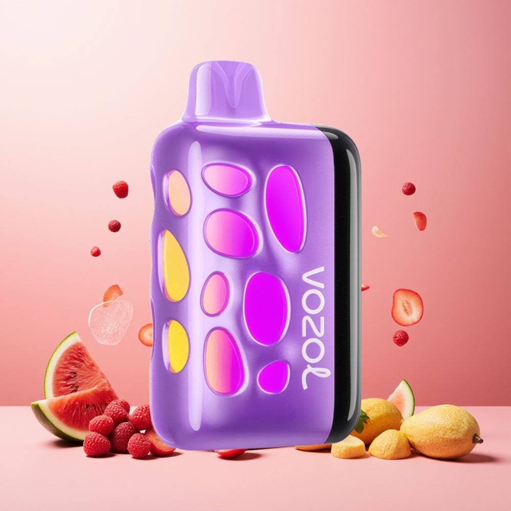 VOZOL RAVE 40000 Norge Engros Vape til engangsbruk Vannmelon Razz Rancher – 270° Glow Design, Beat-Synced Party Mode, 1000mAh Batteri