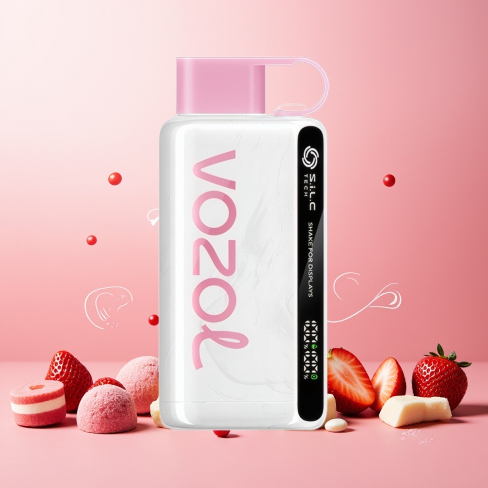 VOZOL STAR 9000/12000 Norge Engros – Engangs E-sigaret med Jordbær Iskrem, 650mAh Batteri, 30% Raskere Lading, 0/20/50mg/ml Nikotin, Opptil 9000/12000 Puff