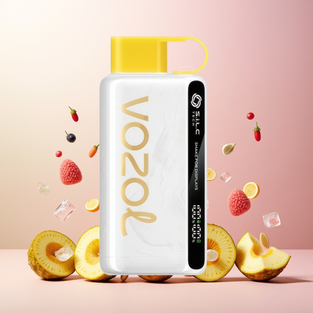 VOZOL STAR 9000/12000 Norge Engros Vape til engangsbruk Ananas Kokos Is – 650mAh Batteri, 30% Raskere Ladning, 9000/12000 Puffs, 0/20/50mg/ml Nikotin