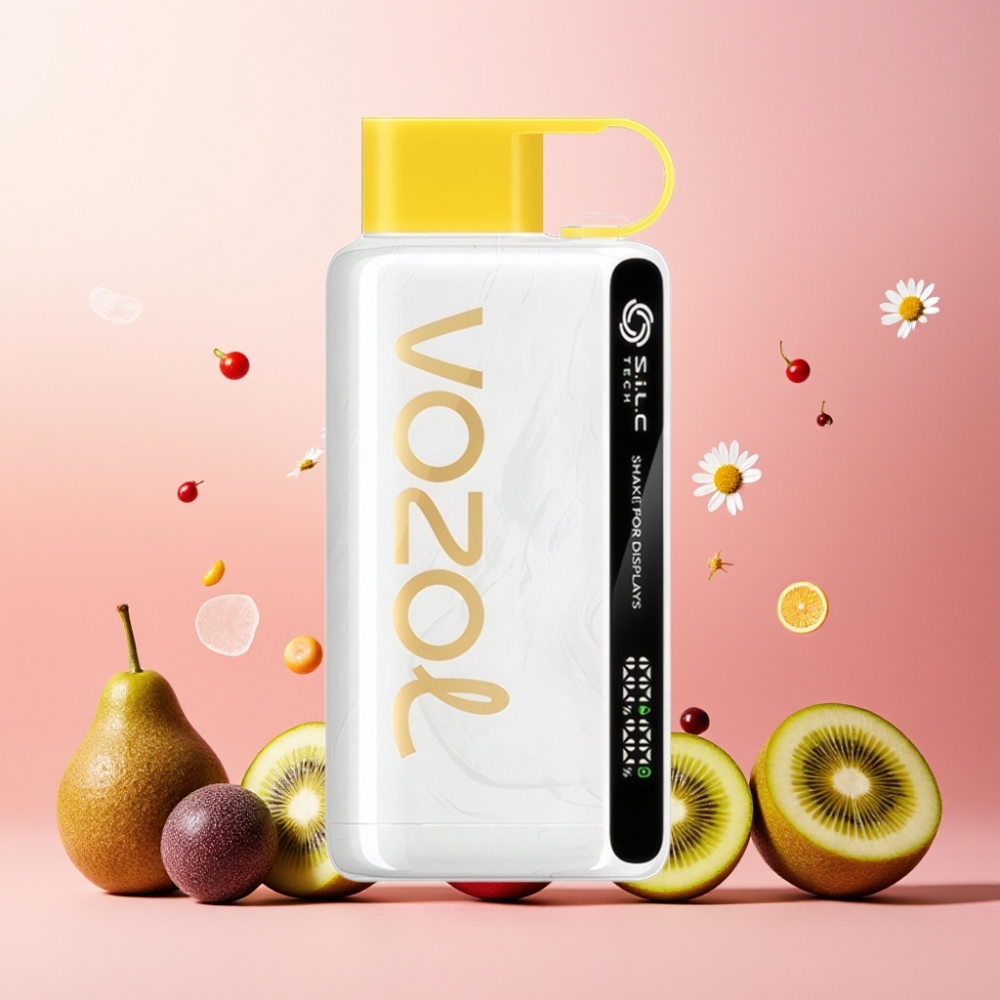 VOZOL STAR 9000/12000 Norge Engros Vape til engangsbruk Kiwi Pasjonsfrukt Guava – 650mAh Batteri, 30% Raskere Lading, S.i.L.C TECH, 0/20/50mg/ml Nikotin, Opptil 9000/12000 Puffs