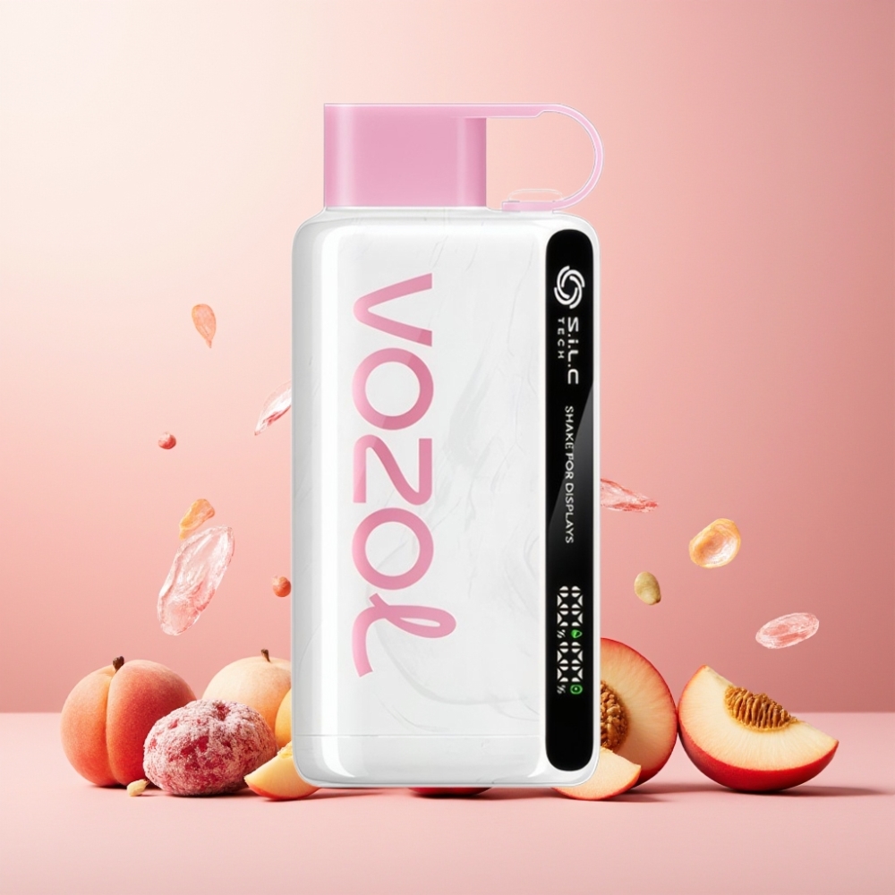 VOZOL STAR 9000/12000 Vape til engangsbruk Norge Engros - Fersken Is - 650mAh, 30% Raskere Ladning, Opptil 9000/12000 Puffs