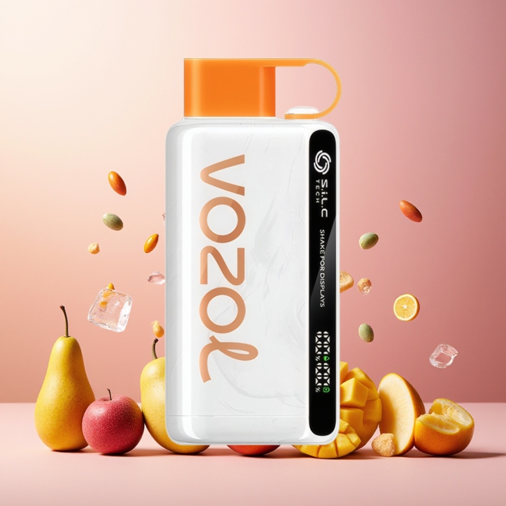 VOZOL STAR 9000/12000 Vape til engangsbruk Norge Engros med Mexicansk Mango Is, 650mAh Batteri, 0/20/50mg/ml Nikotin, 9000/12000 Puffs, S.i.L.C TECH & Raskere Lading