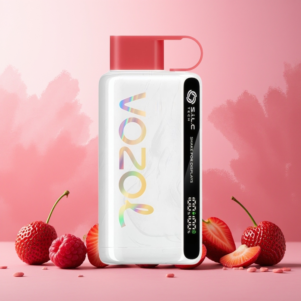 VOZOL STAR 9000/12000 Vape til engangsbruk Norge engros – Jordbær Bringebær Kirsebær – 650mAh Batteri, 30% Raskere Ladning, 0/20/50mg/ml Nikotin, Opptil 9000/12000 Puffs