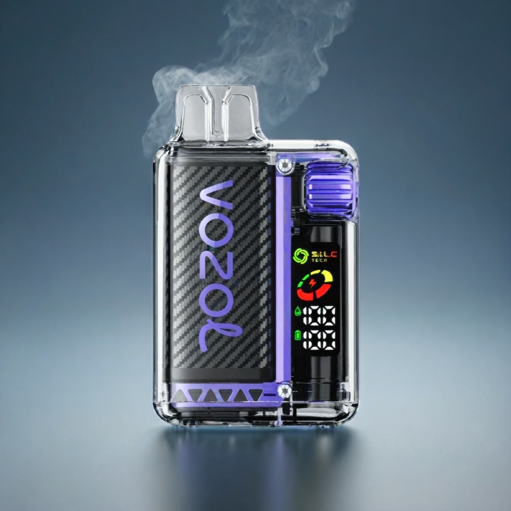 VOZOL Vista 20000 Puffs Norge Engros med 650mAh Batteri, 2% Nikotin, MTL Vaping og 6-level Watt Adjustering – Drue Is