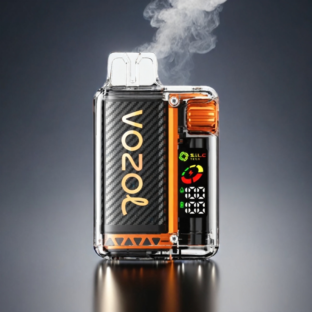 VOZOL Vista Norge Engros 20 000 Puffs MTL Vape med 2% Nikotin, 650mAh Oppladbart Batteri, OLED Skjerm, og S.i.L.C Tech Dual Mesh Coil