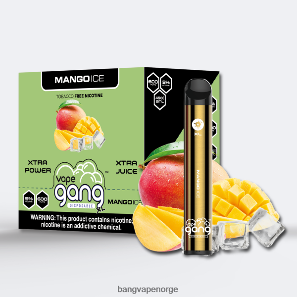 Bang Vape Disposable - Vape Gang XL engangsvapes 600 puff (eske med 10) 2B260F68 mango is