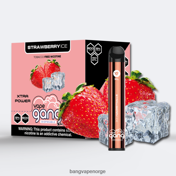 Bang Vape Disposable - Vape Gang XL engangsvapes 600 puff (eske med 10) 2B260F78 jordbæris