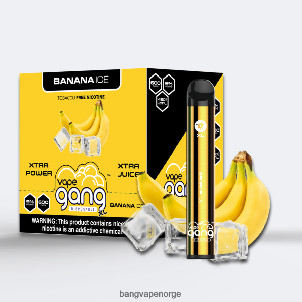 Vape Gang Norge - Vape Gang XL engangsvapes 600 puff (eske med 10) 2B260F63 bananis